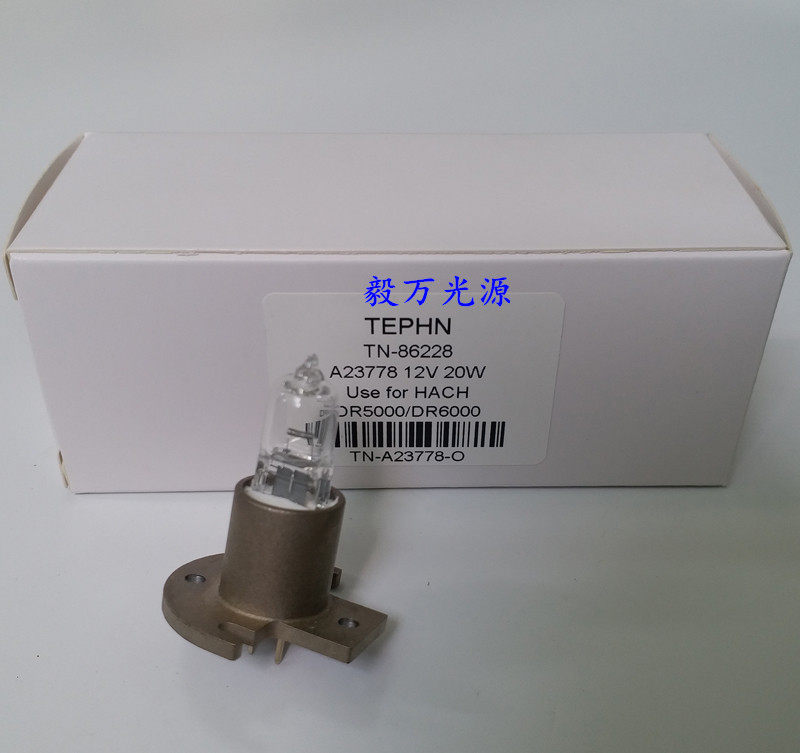 Hash HACH DR5000 Spectrophotometer Visible Halogen Tungsten Bulb DR6000 A23778 Tungsten Lamp