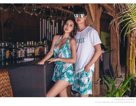 Cặp đôi đồ bơi mới lạ ba thương hiệu bảo thủ Gầy ngực nhỏ tụ lại che bụng là suối nước nóng Spa cho nam và nữ bơi lội. 	đồ đi biển đôi hà nội