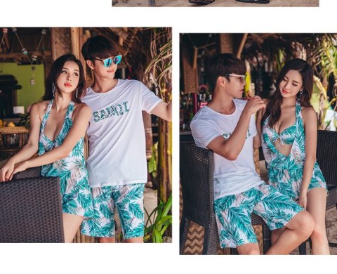 Cặp đôi đồ bơi mới lạ ba thương hiệu bảo thủ Gầy ngực nhỏ tụ lại che bụng là suối nước nóng Spa cho nam và nữ bơi lội. 	đồ đi biển đôi hà nội