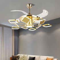 56 inch large wind frequency inverter fan light ceiling fan lamp Living room Bedroom dining room Nordic universal lamps rear modern chandelier