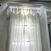Window screen finished screen curtain curtain interior decoration yarn Korean French retro anti-mosquito foreign trade jacquard lace