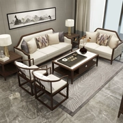 Căn phòng mới của Trung Quốc Khách sạn hiện đại phòng mẫu sofa kết hợp đồ nội thất sofa vải đơn giản Trung Quốc gỗ gió - Ghế sô pha