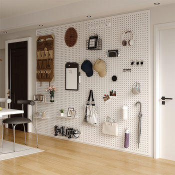 Perforated board storage rack carbon steel organizing rack