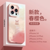 Apple, совместимый iPhone14 Pro, чехол для телефона, силиконовый небольшой iPhone13 Pro, румяна, iPhone 14, iPhone14 Pro, брендовая защитная сумка, год кролика, новая коллекция, iphone, популярно в интернете, для влюбленных, защита при падении