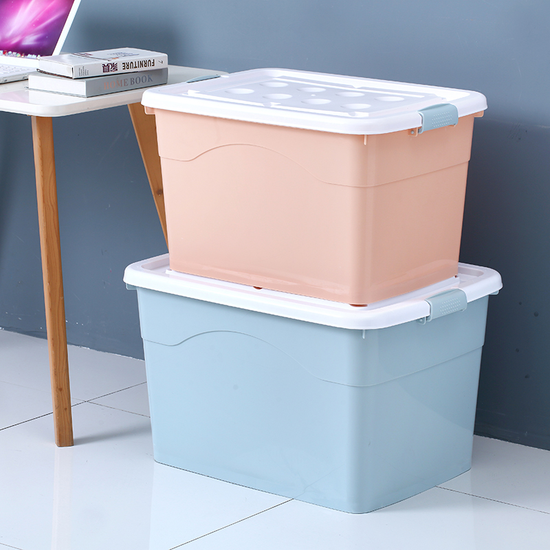 Thickened Extra-large Plastic Clothes Storage Box Outdoor Home Finishing Box Large Size Large Capacity Containing Box box