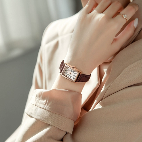 Квадратные часы, женские часы, водонепроницаемые кварцевые часы, легкий роскошный стиль, китайский стиль