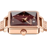 Брендовые модные трендовые квадратные водонепроницаемые часы, простой и элегантный дизайн