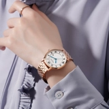 Летний стальной ремешок, календарь, мужские часы, кварцевые часы, простой и элегантный дизайн, легкий роскошный стиль, изысканный стиль