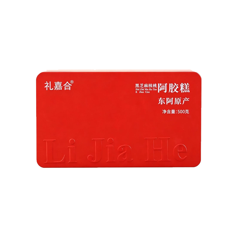 礼盒装黑芝麻核桃阿胶糕500g