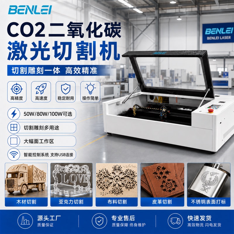 Co2 Laser Cutting Machine Small Large-Area Acrylic Fabric Plastic Bamboo Wood Board Leather Engraving Co2 Laser Cutting Machine Small Large-Area Acrylic Fabric Plastic Bamboo Wood Board Leather Engraving
