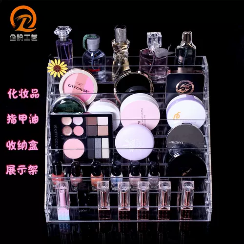 Лак для ногтей, стенд для маникюра, прозрачная акриловая косметическая коробка для хранения