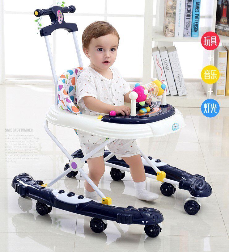 Trolley infant light footsteps female baby walking simple baby walker can push partner push driving