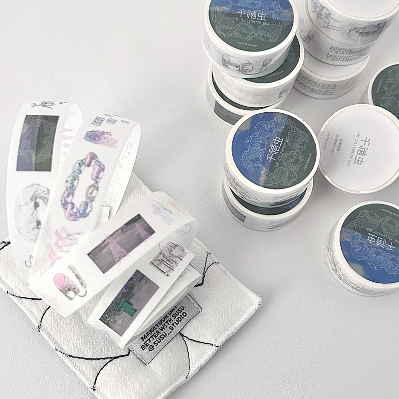 Dream Fish Original "Millennium Bug" Tape Dreamcore Journal Collage Material