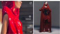 MX monster privately customized niche fashion glitter long coat photography style gogo stage performance clothing