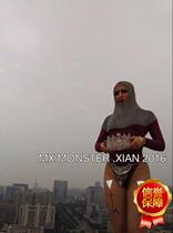 MX monster couture heavy industry iron headdress personality gogo performance headdress European and American gladiator helmet