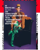 MX monster Independent Design European and American Style BAO WEN Long Coat Carry-on Siamese High Fork Bench