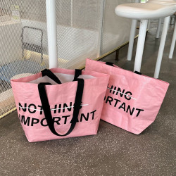 Extra large woven bag customized portable environmentally friendly shopping bag clothing bag color printed logo cultural and creative peripherals