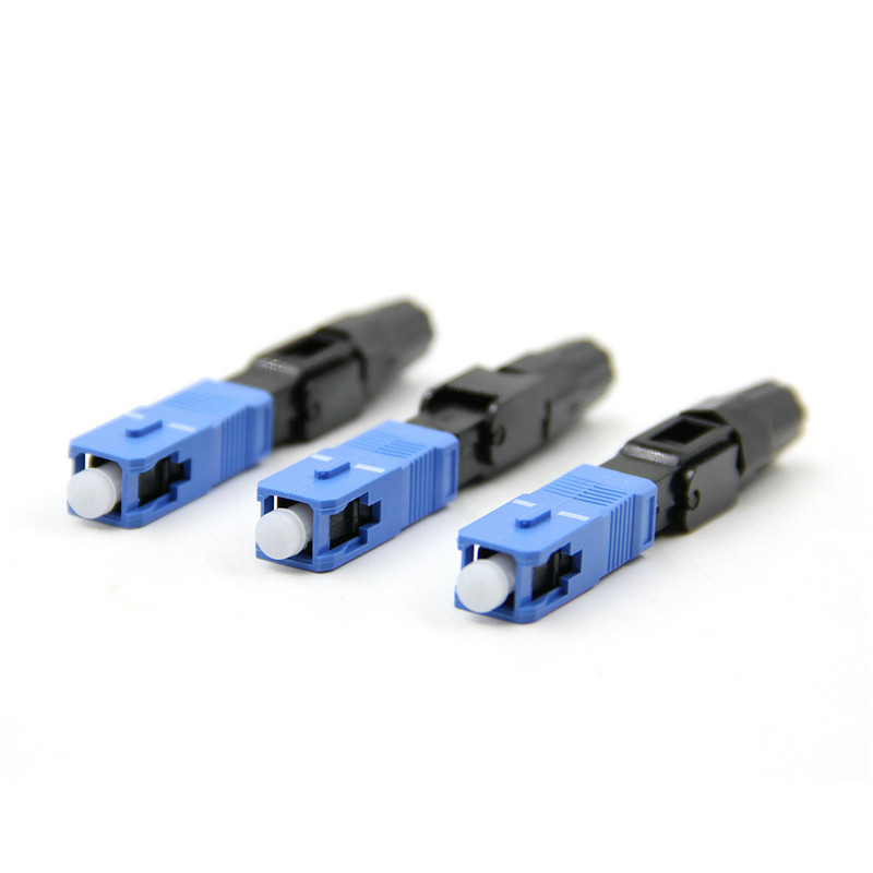 Himing SC quick connector embedded FTTH cold connector fiber optic cable connector carrier grade 0 3dB