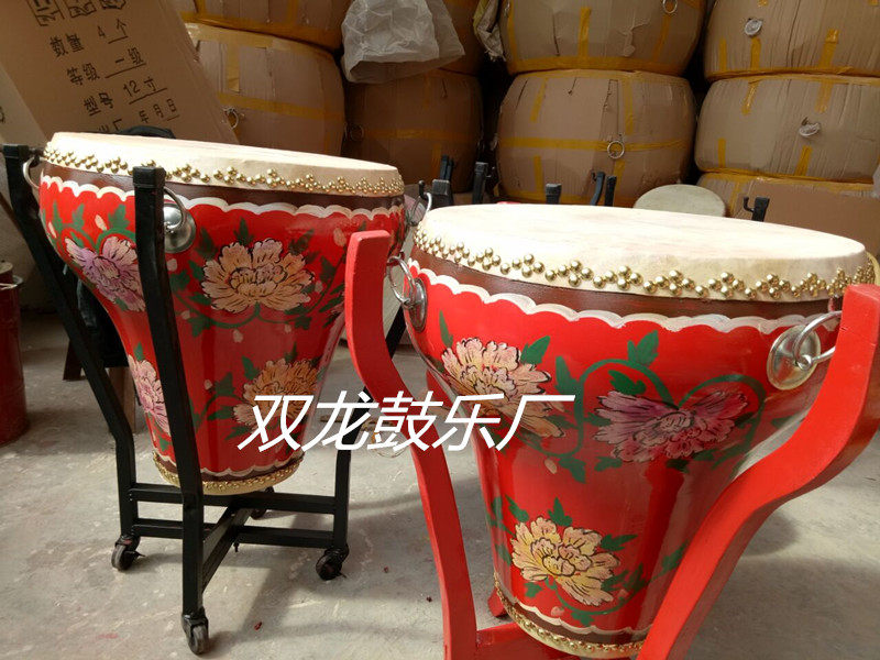16 16 inch 18 inch 20 inch 20 inch flower pot drum dragon drum green flower Porcelain Flower Pot drum Painted Drum Bull drum Big Drum manufacturer Direct sale