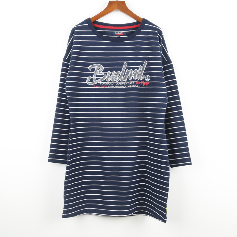 M Spring and Autumn New Women's Fine Terry Sweatshirt Dress Women's Round Neck Striped Cotton Spandex Stretch Dress M Spring and Autumn New Women's Fine Terry Sweatshirt Dress Women's Round Neck Striped Cotton Spandex Stretch Dress