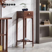 New Chinese solid wood flower shelf Living room Floor Type North American Black Walnuts Wood Flower Shelf indoor high-end flower pots shelf