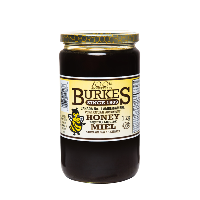 Buy 5 get 1 free 19 years 1kg Canada original imported Buckwheat Bee honey Buckwheat nectar Burkes