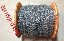 Special price galvanized lamp chain chain fluorescent lamp hanging chain galvanized iron chain melon seed chain a roll of actual meters 90 meters