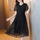 Lady's dress, high-end and stylish, 2023 new summer dress, large size belly-covering, fashionable and elegant middle-aged mother's dress