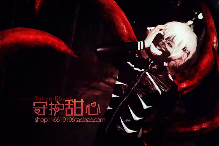 {包邮} người yêu Tokyo ghoul mặt nạ vàng mặt nạ gỗ mặt nạ mặt nạ cosplay tóc giả - Cosplay cosplay itachi