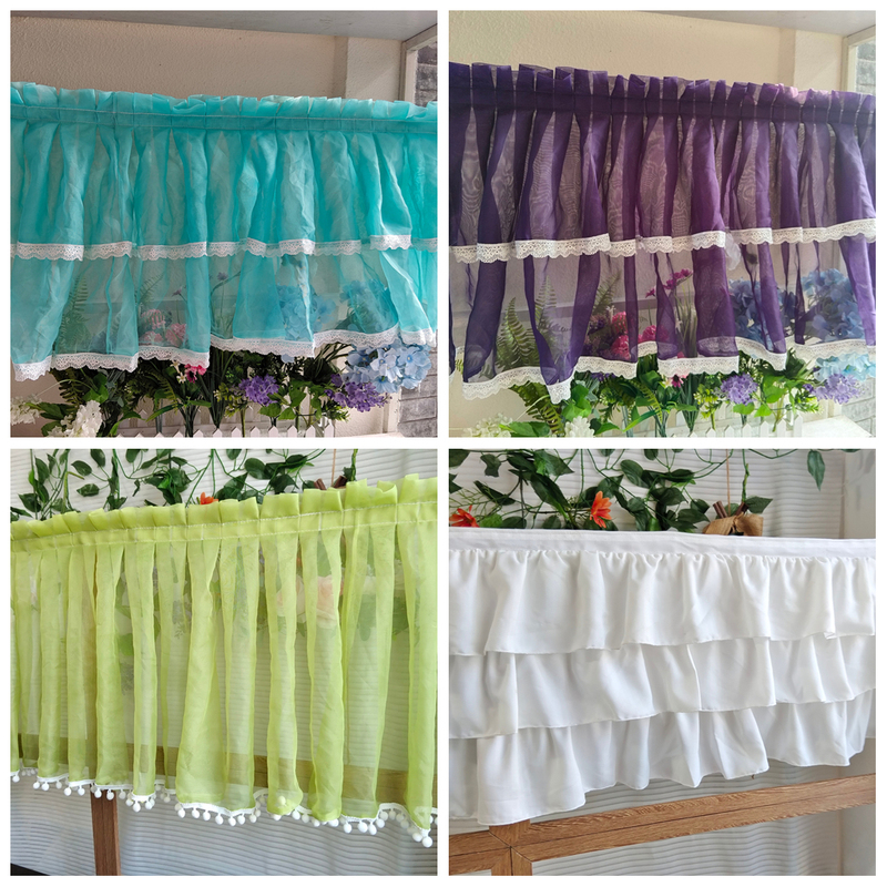 Velcro Self-Adhesive Curtain Head Blue-Green Gauze Curtain Head Pom-Pom Lace Ruffle Phantom Gauze Curtain Head Window Drape Velcro Self-Adhesive Curtain Head Blue-Green Gauze Curtain Head Pom-Pom Lace Ruffle Phantom Gauze Curtain Head Window Drape