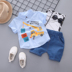 Áo sơ mi nam mùa hè 1 tay ngắn 2 bé nam 3 áo mỏng phần bé trai áo nước ngoài cotton 3 tuổi - Áo sơ mi thời trang trẻ em cao cấp Áo sơ mi
