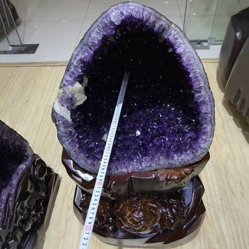 Natural Amethyst Cave Hem Amethyst Crystal Cave Crystal Cave Polyppot Purple Crystal Cluster Agate Crystal Block Pendulum