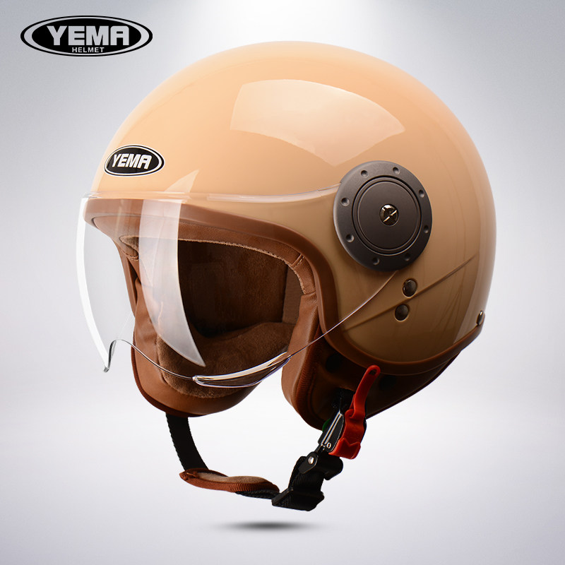 Wild horse 3C certified electric motor car safety helmet male and female universal personality Halle half helmet safety helmet Four seasons universal