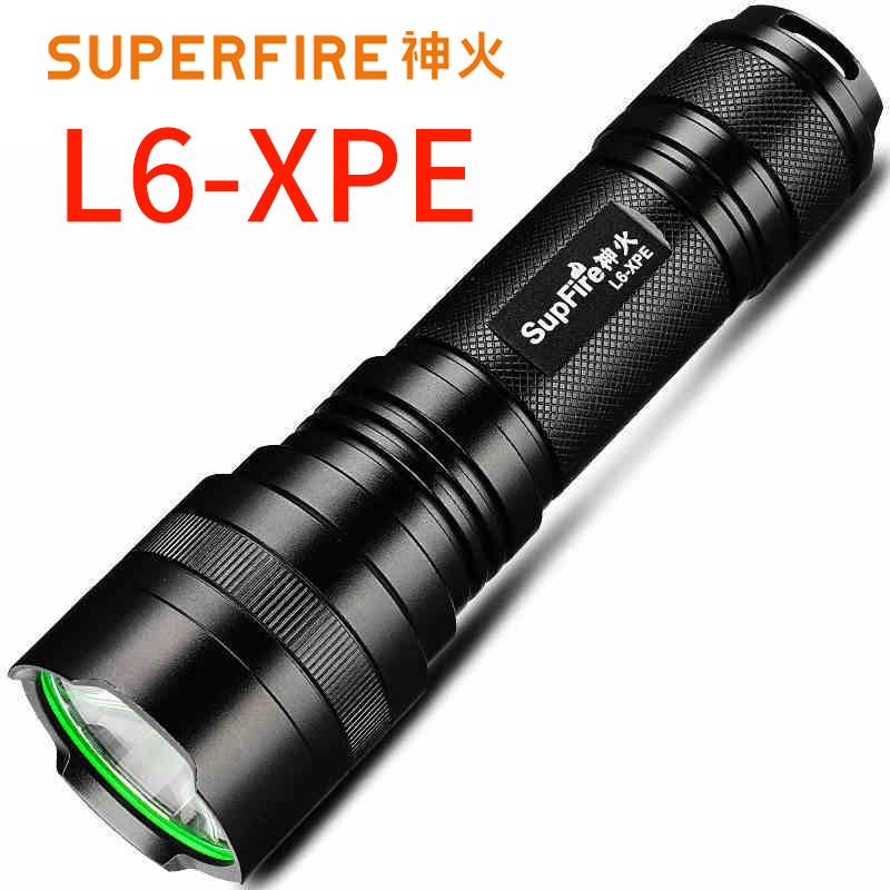 SupFire L6-XPE flashlight flashlight 26650 multi-function charging household ultra-bright 5W