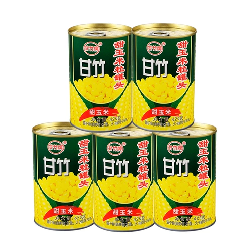 甘竹牌 罐 食 即 即 即 425G*5 Can Can Juice Salad Sushi Sushi Suasha Ontables and Fruits, ингредиенты кукурузы