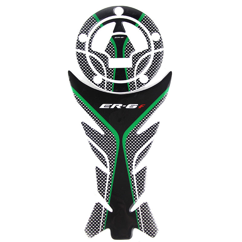 KODAKIN Kawasaki ER-6F Oil tank Anti-collision strip Oil case cover with fish bone patch