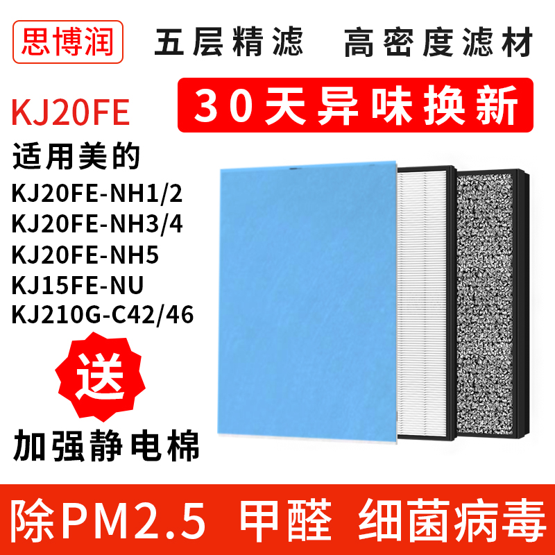 Applicable PERFECT AIR PURIFIER FILTER FILTER CARTRIDGE SUITABLE KJ20FE-NH1 KJ20FE-NH1 NH2 KJ15FE-NU
