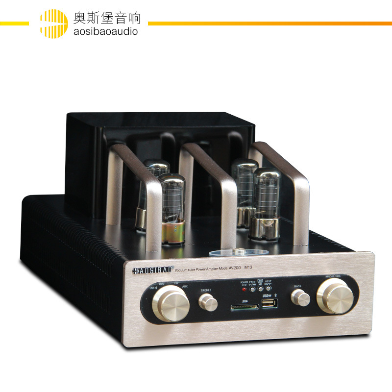 AOSIBAO Osburg High power Fever Gallbladder hifi power amplifier Electronic tube Bluetooth No Distortion Acoustics M13