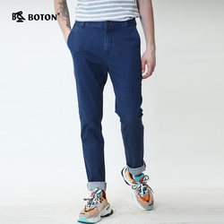 Burton 2024 Spring and Autumn Thin Cool Jeans Straight Pants Men's Casual High-End Stretch Long Pants