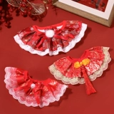 Новогодний ошейник для кошек, шарф для кошек, аксессуары для шеи собаки, новогодние украшения, милый галстук-бабочка, воротник для шеи, ожерелье для домашних животных