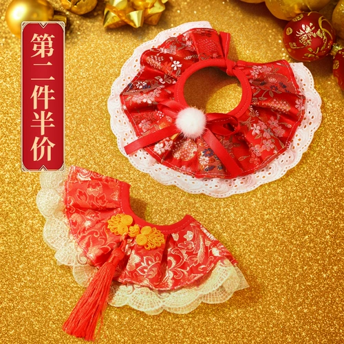 Новогодний ошейник для кошек, шарф для кошек, аксессуары для шеи собаки, новогодние украшения, милый галстук-бабочка, воротник для шеи, ожерелье для домашних животных