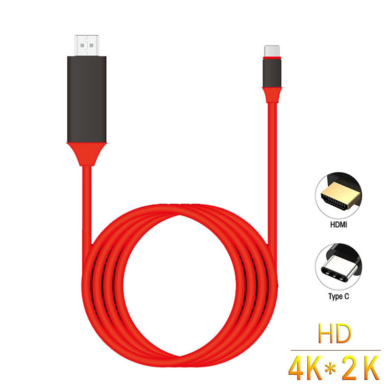 Type-c to HDMI cable Samsung note8 note9 connected to TV monitor mate20 video conversion cable