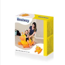 Bestway52220 enfant gonflable cheval de Troie à cheval à bascule jouet extérieur intérieur avec conception de maniement de sécurité