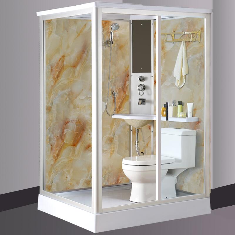 Luxury integral shower room powder room simple rectangular bathroom custom bath room hotel integrated bath room