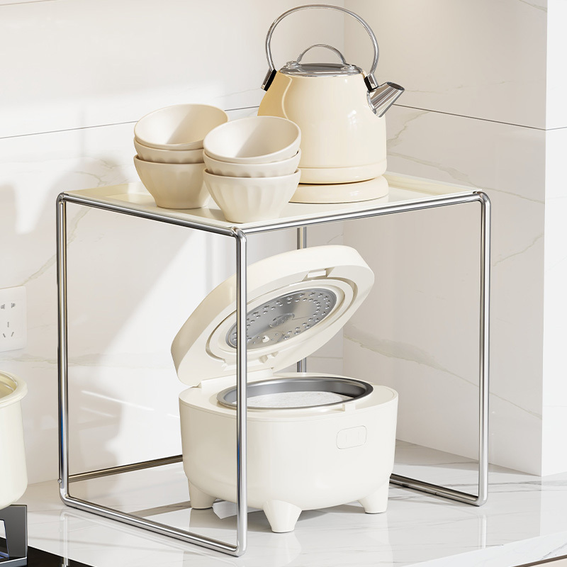 Kitchen Countertop Layered Storage Rack Microwave Oven Rack Countertop Air Fryer Storage Rack Stainless Steel Elevated Stand Kitchen Countertop Layered Storage Rack Microwave Oven Rack Countertop Air Fryer Storage Rack Stainless Steel Elevated Stand