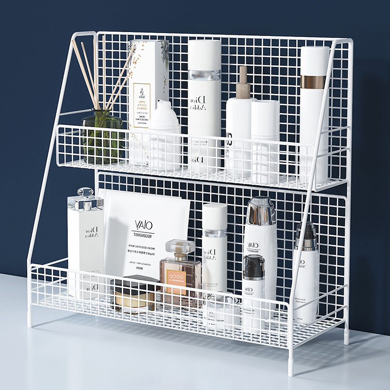 Cosmetics containing box Desktop containing layer shelf Skin Care Products Makeup Desk Dorm Desk Dorm Table Shelving