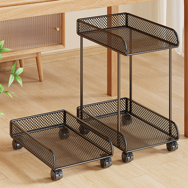 Computer host bracket storage rack home desktop office rack removable pulley tray chassis base