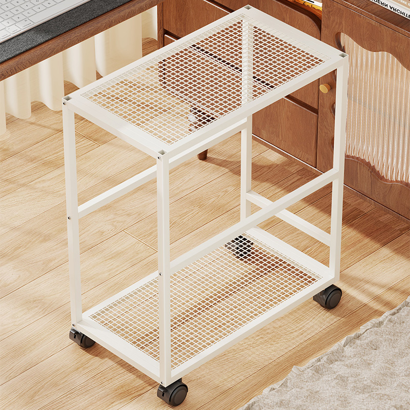 Desktop computer host bracket printer integrated storage rack office removable double-layer floor-standing chassis base