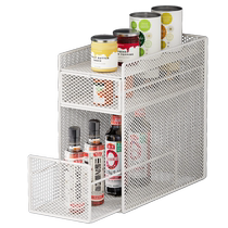 Kitchen sink storage multi-functional rack for dishes and seasonings pull-out pool storage rack cabinet pull basket layered rack