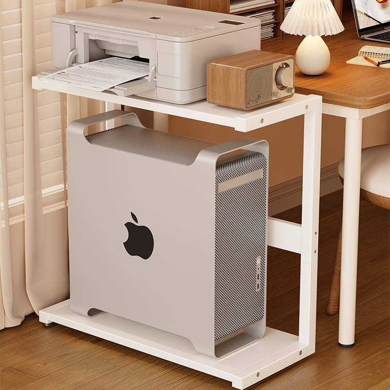 Computer host bracket base storage rack